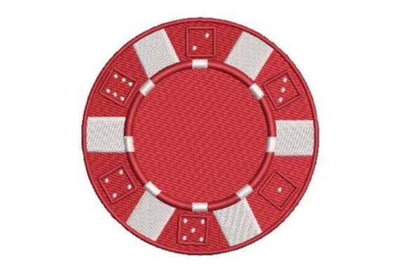 A Poker Chip Embroidery Design for Crafters & Small Shops
