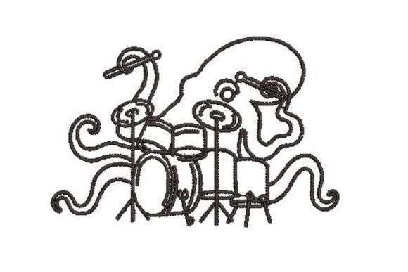 An Honest Look at Octopus Playing Drum Line Art