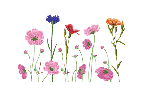 Beautiful Wildflowers Border: Seasonal Embroidery Review