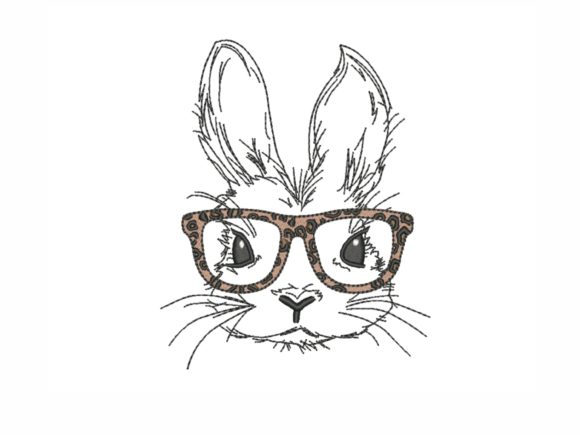 Bunny with Glasses Embroidery Design Review