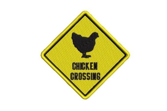 Chicken Crossing Sign Embroidery Review for Boutique Sweatshirts