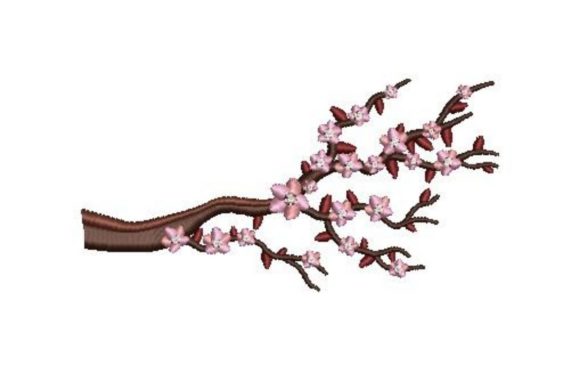 Japanese Cherry Tree Embroidery Design Review for Merch