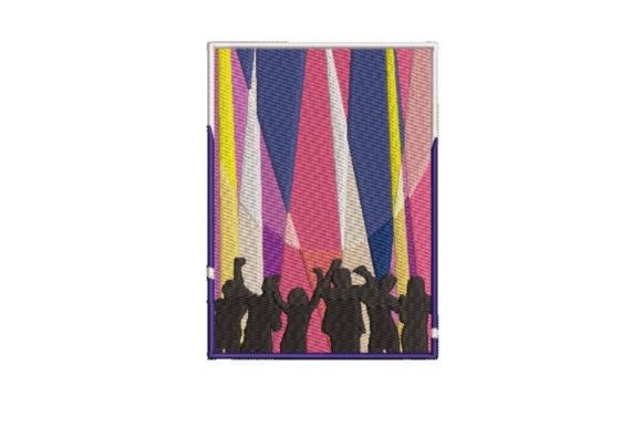Nightclub Flyer Embroidery for Branded Merchandise