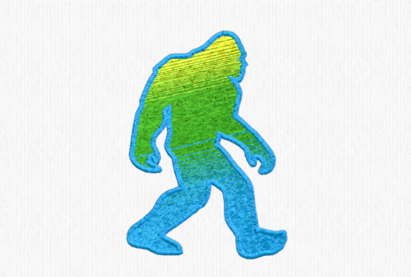 Ombre Bigfoot Silhouette: An Embroidery Designer's Review