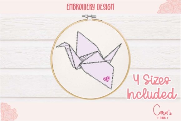 Origami Crane Applique: Stitching a Symbol of Peace