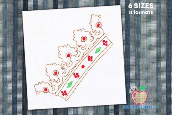 Royal Crown Embroidery Design for Small Business Merch