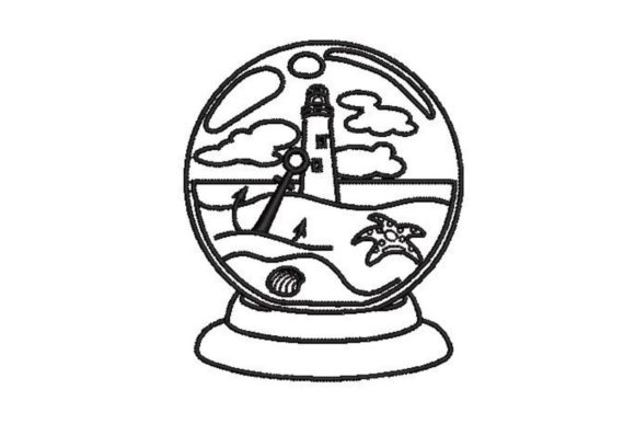 Seaside Snowglobe Embroidery Review for Craft Professionals