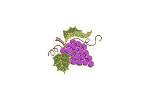 Small Bunch of Grapes Embroidery Design Review