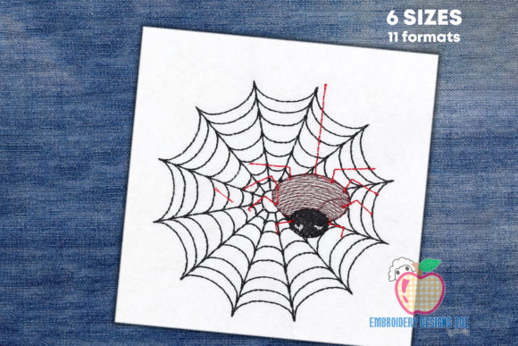 Spider Climbs on a Web: Embroidery Design Review