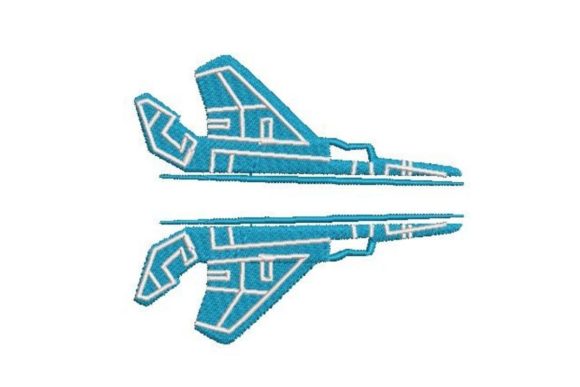 Split F-14 Airplane Embroidery Design: Holiday Review