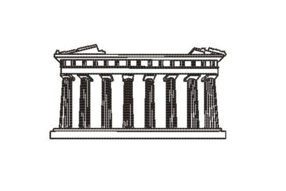 World Landmark Coloring Design Parthenon Review